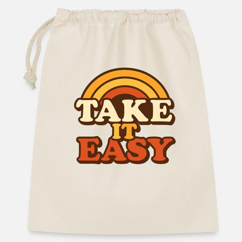 Retro Take It Easy - Gift Bag 40 x 50 cm - nature