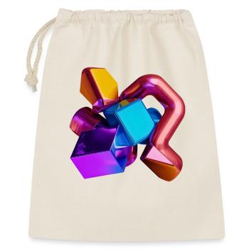 Abstrait 3D Géométrie Formes Coloré - Sac cadeau 40 x 50 cm - nature - Devant