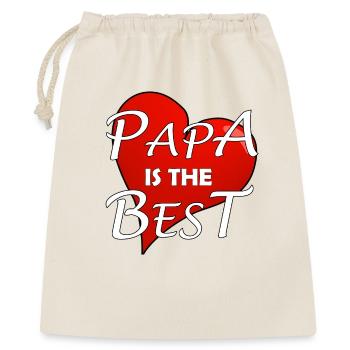 PAPA EST LE MEILLEUR - Sac cadeau 40 x 50 cm - nature - Devant