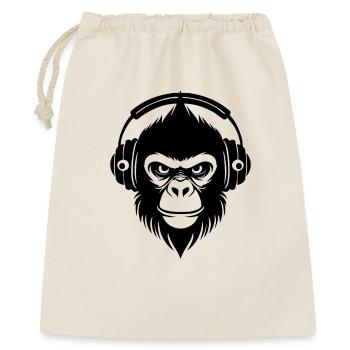 Cool Monkey Head Punk Street Sound Chemise - Sac cadeau 40 x 50 cm - nature - Devant