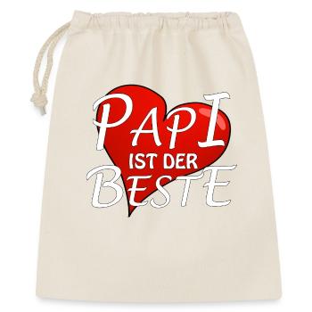 PAPA EST LE MEILLEUR - Sac cadeau 40 x 50 cm - nature - Devant