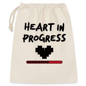HEART IN PROGRESS Statement - Gift Bag 40 x 50 cm - nature - Front