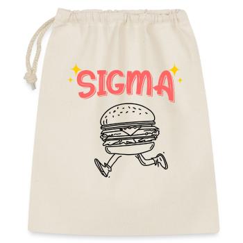 Sigma Burger Sprint - Geschenkbeutel aus Baumwolle (40 x 50 cm) - Natur - Vorne