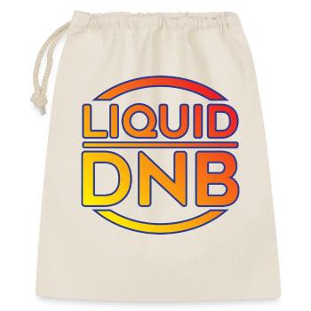 Flüssiges DNB-Neon-Logo - Geschenkbeutel aus Baumwolle (40 x 50 cm) - Natur - Vorne