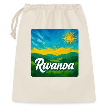 Ruanda – Die grüne Schönheit Afrikas - Geschenkbeutel aus Baumwolle (40 x 50 cm) - Natur - Vorne