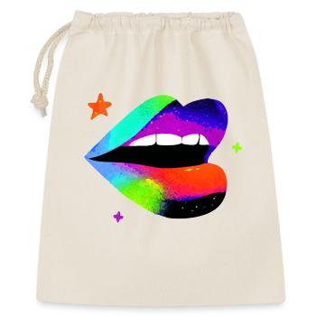 Rainbow Lip Pop Art - Gift Bag 40 x 50 cm - nature - Front