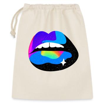 Cosmic Rainbow Lips - Gift Bag 40 x 50 cm - nature - Front