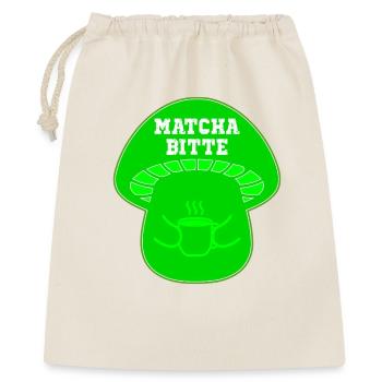 CHAMPIGNONS AU THÉ MATCHA - Sac cadeau 40 x 50 cm - nature - Devant
