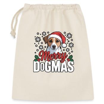 Merry Dogmas Hund Weihnacht - Geschenkbeutel aus Baumwolle (40 x 50 cm) - Natur - Vorne