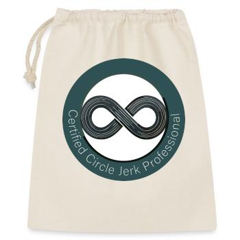 Professionnel certifié vert Circle Jerk - Sac cadeau 40 x 50 cm - nature - Devant