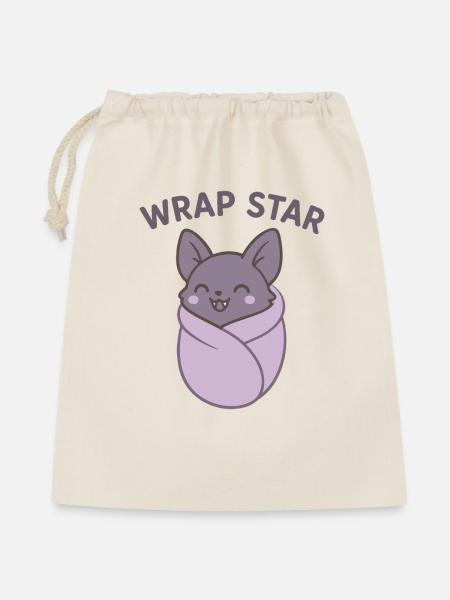 Wrap Star Bat Cozy Wrap - Geschenkbeutel aus Baumwolle (40 x 50 cm) - Natur