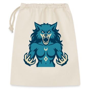 Conception de puissance Moonwolf - Sac cadeau 40 x 50 cm - nature - Devant