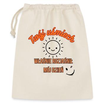 Smile, good motivation - Gift Bag 40 x 50 cm - nature - Front