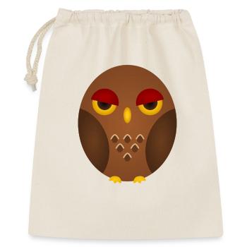 Grumpy Owl Silhouette - Sac cadeau 40 x 50 cm - nature - Devant