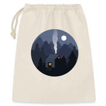 Nightfall Cabin in Pines - Gift Bag 40 x 50 cm - nature - Front