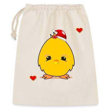 Christmas Chick Christmas Heart - Gift Bag 40 x 50 cm - nature - Front