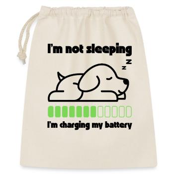Sleeping dog recharges its battery - Gift Bag 40 x 50 cm - nature - Front