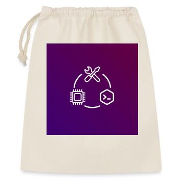 TechKreis Chip Code Werkzeug - Geschenkbeutel aus Baumwolle (40 x 50 cm) - Natur - Vorne