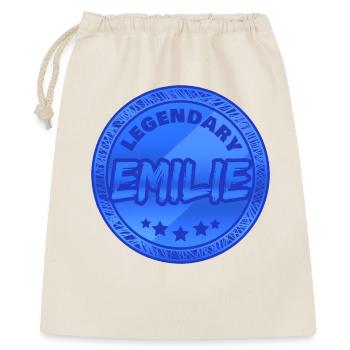 Prénom Emilie - Sac cadeau 40 x 50 cm - nature - Devant
