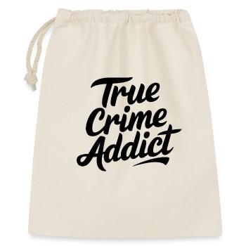True-Crime-Süchtiger - Geschenkbeutel aus Baumwolle (40 x 50 cm) - Natur - Vorne