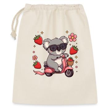 Cool Koala Scooter Rider Kawaii Summer Art - Gift Bag 40 x 50 cm - nature - Front