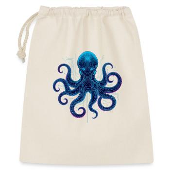 Cyberneon Octopus circuits - Gift Bag 40 x 50 cm - nature - Front