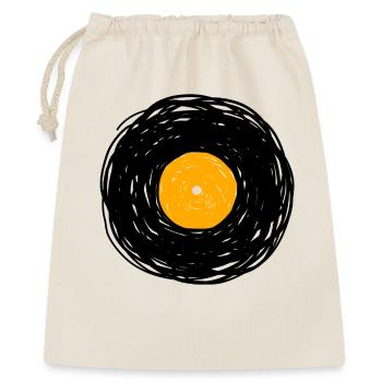 Vinylalbum Doodle Lines Skizze - Geschenkbeutel aus Baumwolle (40 x 50 cm) - Natur - Vorne