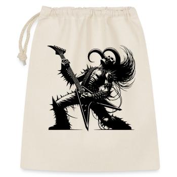 Rockgott aus der Unterwelt Metal kills silence - Geschenkbeutel aus Baumwolle (40 x 50 cm) - Natur - Vorne