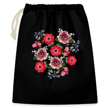 Beautiful arrangement of red roses - Gift Bag 40 x 50 cm - black - Front