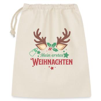 My First Christmas – Sweet Reindeer Baby Weihn - Gift Bag 40 x 50 cm - nature - Front