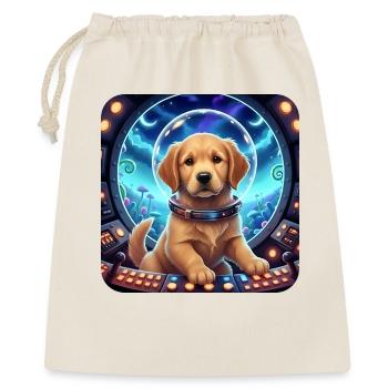 Puppy Astronaut in Space Helmet - Gift Bag 40 x 50 cm - nature - Front