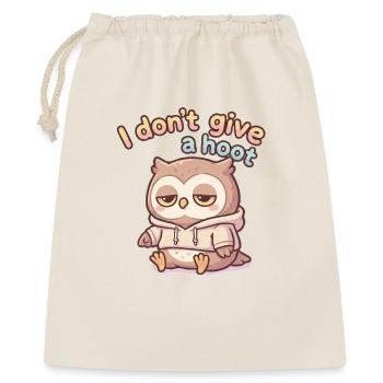 Lazy Owl Pullover Hoodie Saying - Gift Bag 40 x 50 cm - nature - Front