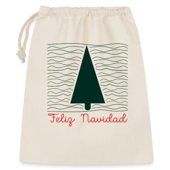 Minimalist Christmas greetings - Gift Bag 40 x 50 cm - nature - Front