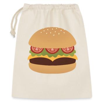 Klassische Burger Flat Kunst - Geschenkbeutel aus Baumwolle (40 x 50 cm) - Natur - Vorne