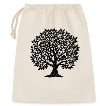 Baum - Geschenkbeutel aus Baumwolle (40 x 50 cm) - Natur - Vorne