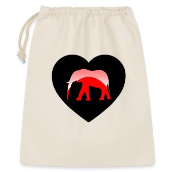 Éléphant - Sac cadeau 40 x 50 cm - nature - Devant