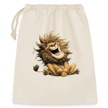 Laughing Lion Wildcat Funny Cheerful Humor - Gift Bag 40 x 50 cm - nature - Front