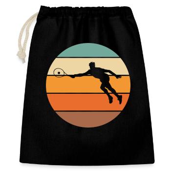 tennis - Sac cadeau 40 x 50 cm - noir - Devant