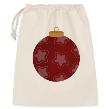 Crimson Star Ornament Pattern - Gift Bag 40 x 50 cm - nature - Front