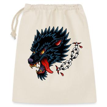  Black Wolf Old school Tattoo Design - Gift Bag 40 x 50 cm - nature - Front