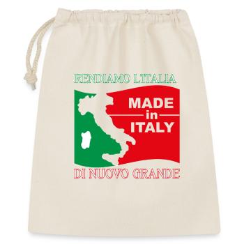 Let's make Italy great again - Gift Bag 40 x 50 cm - nature - Front