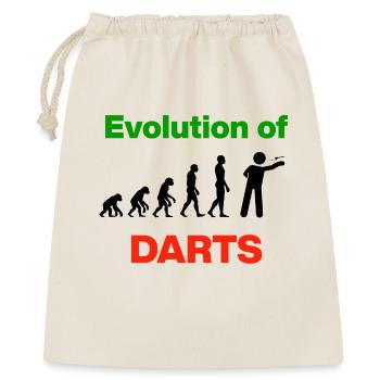 Evolution of Darts, Creation of Perfetion, 180 - Geschenkbeutel aus Baumwolle (40 x 50 cm) - Natur - Vorne