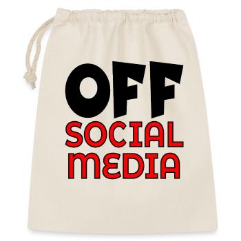OFF SOCIAL MEDIA - Gift Bag 40 x 50 cm - nature - Front