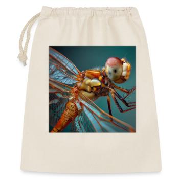 Dragonflies Macro Portrait Wildlife Graphic - Gift Bag 40 x 50 cm - nature - Front