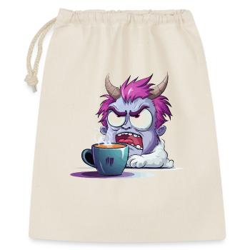 Coffee-mad monster - Gift Bag 40 x 50 cm - nature - Front