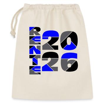 Rente Jahreszahlen 2026 - Geschenkbeutel aus Baumwolle (40 x 50 cm) - Natur - Vorne