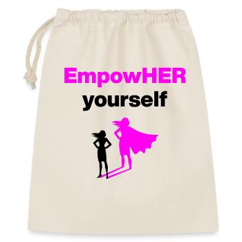 EMPOHER YOURSELF PINK EMPOWERMENT SUPERHEROINE - Gift Bag 40 x 50 cm - nature - Front