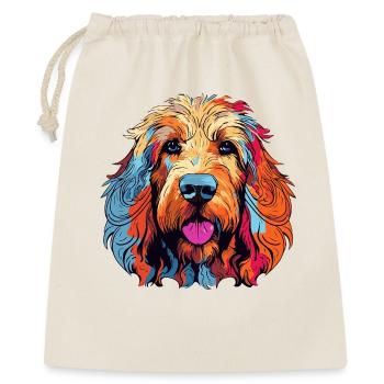 Colorful Dog Portrait - Gift Bag 40 x 50 cm - nature - Front