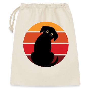 Coucher de soleil Hundesilu - Sac cadeau 40 x 50 cm - nature - Devant