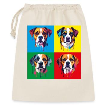 Dog Pop Art Portrait - Gift Bag 40 x 50 cm - nature - Front